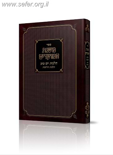 משנת המועדים - הלכות יום טוב הלכות והליכות / הרב משה פנחס זנדר שליט