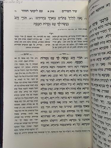 מגילת שיר השירים עם פירוש רש