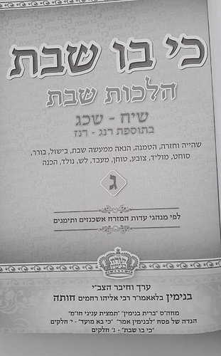 כי בו שבת כרך ג' / הרב בנימין חותה