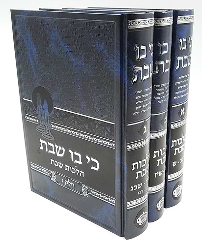כי בו שבת סט 3 כרכים