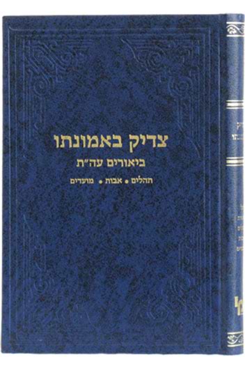 צדיק באמונתו / רבי צבי אלימלך הרצברג
