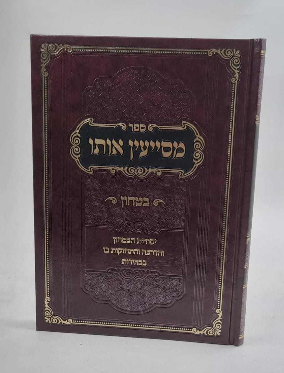 מסייעין אותו - יסודות הביטחון