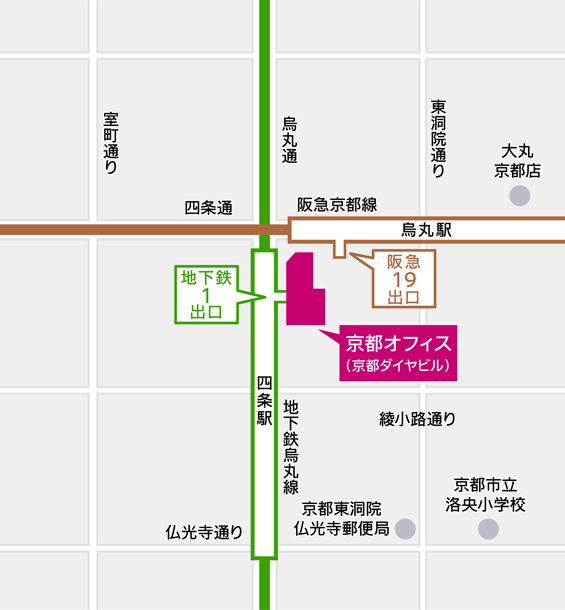 京都オフィス　拡大図