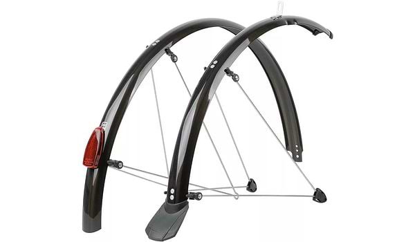 P45 Mudguards with Mudflap - Black