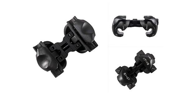 Carbon Rail Saddle Clamp Assembly - 7x9 mm