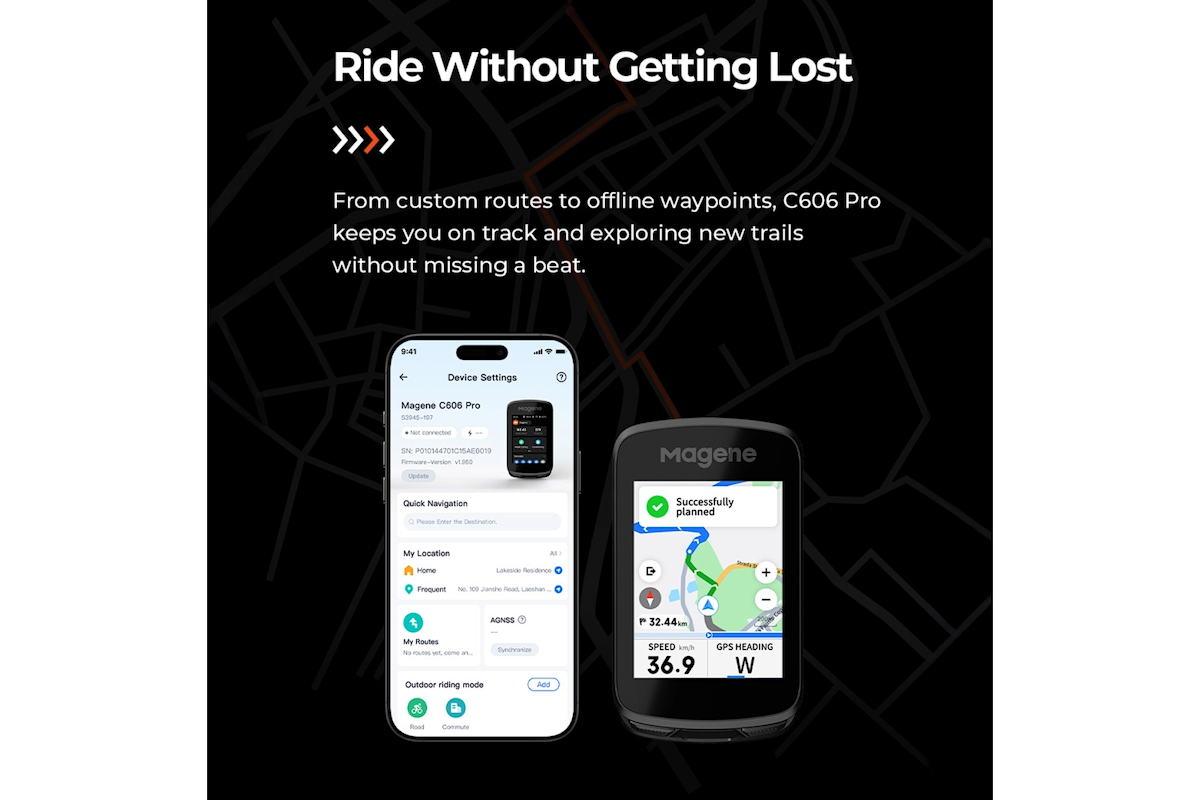 C606 Pro Smart GPS Bike Computer