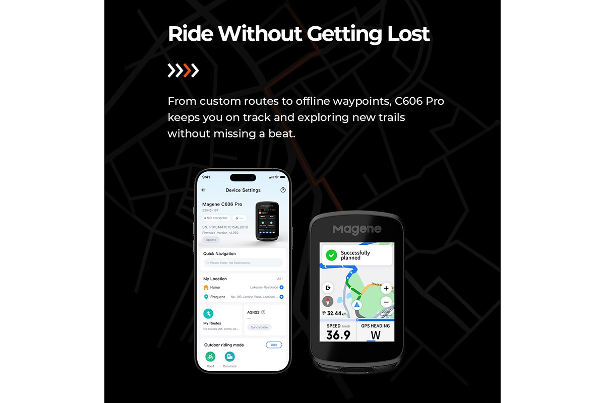 C606 Pro Smart GPS Bike Computer