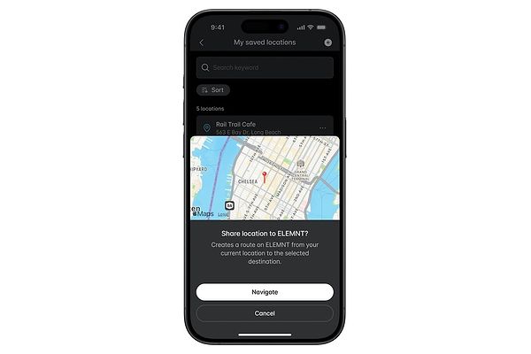 Gemeinsame Nutzung von Google & Apple Maps Routen
