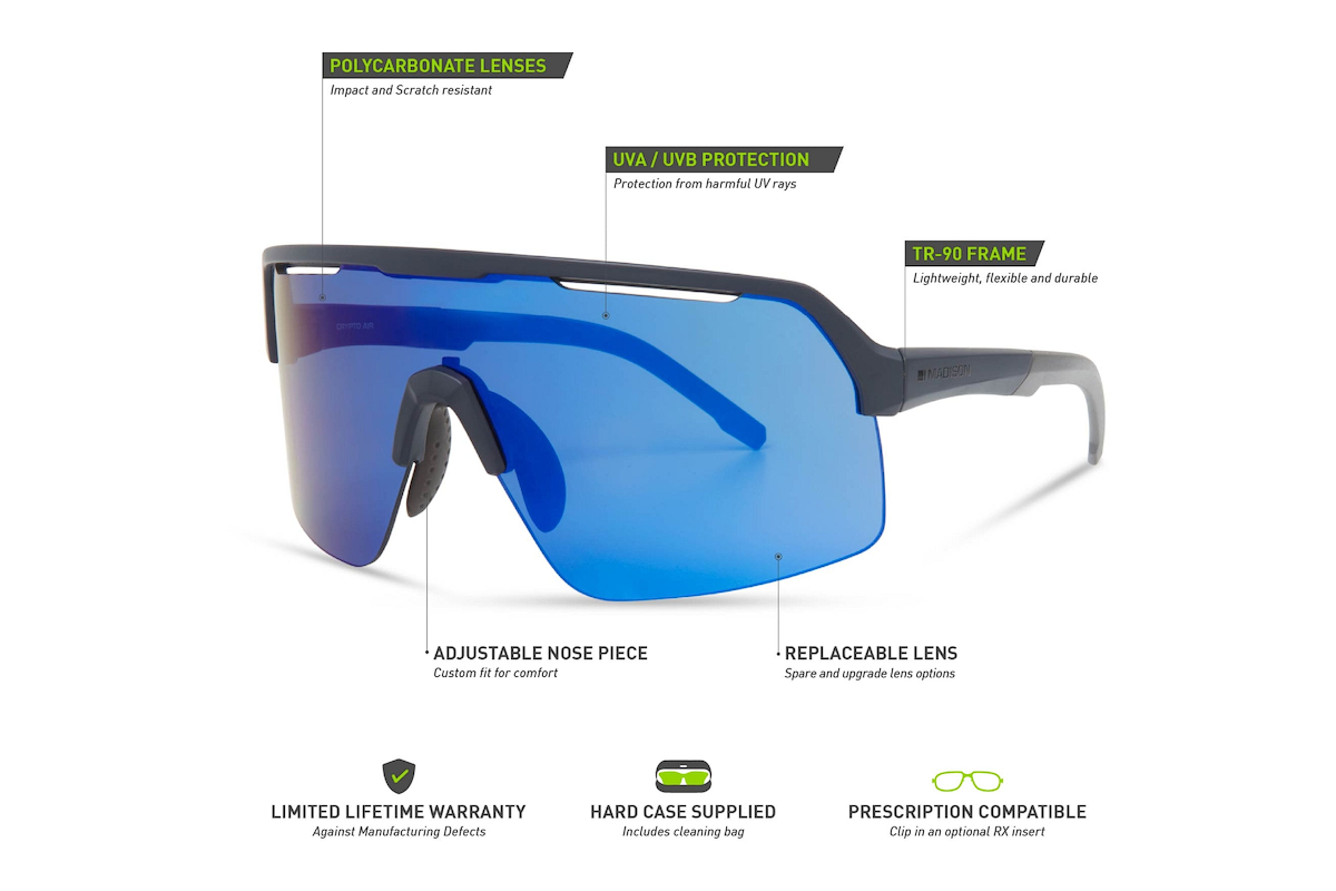 Crypto Air Ink Navy Sunglasses Blu/Amb/Clr