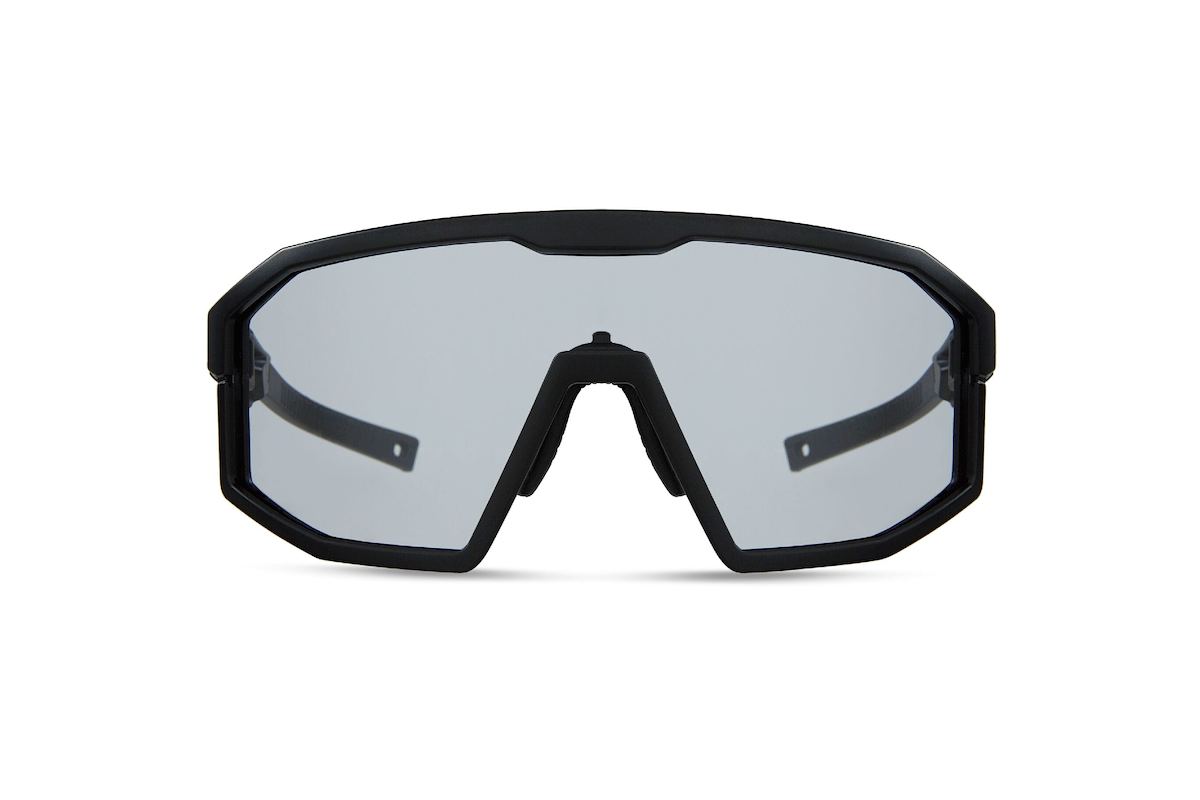 Enigma Matt Black Sunglasses Clear Lens
