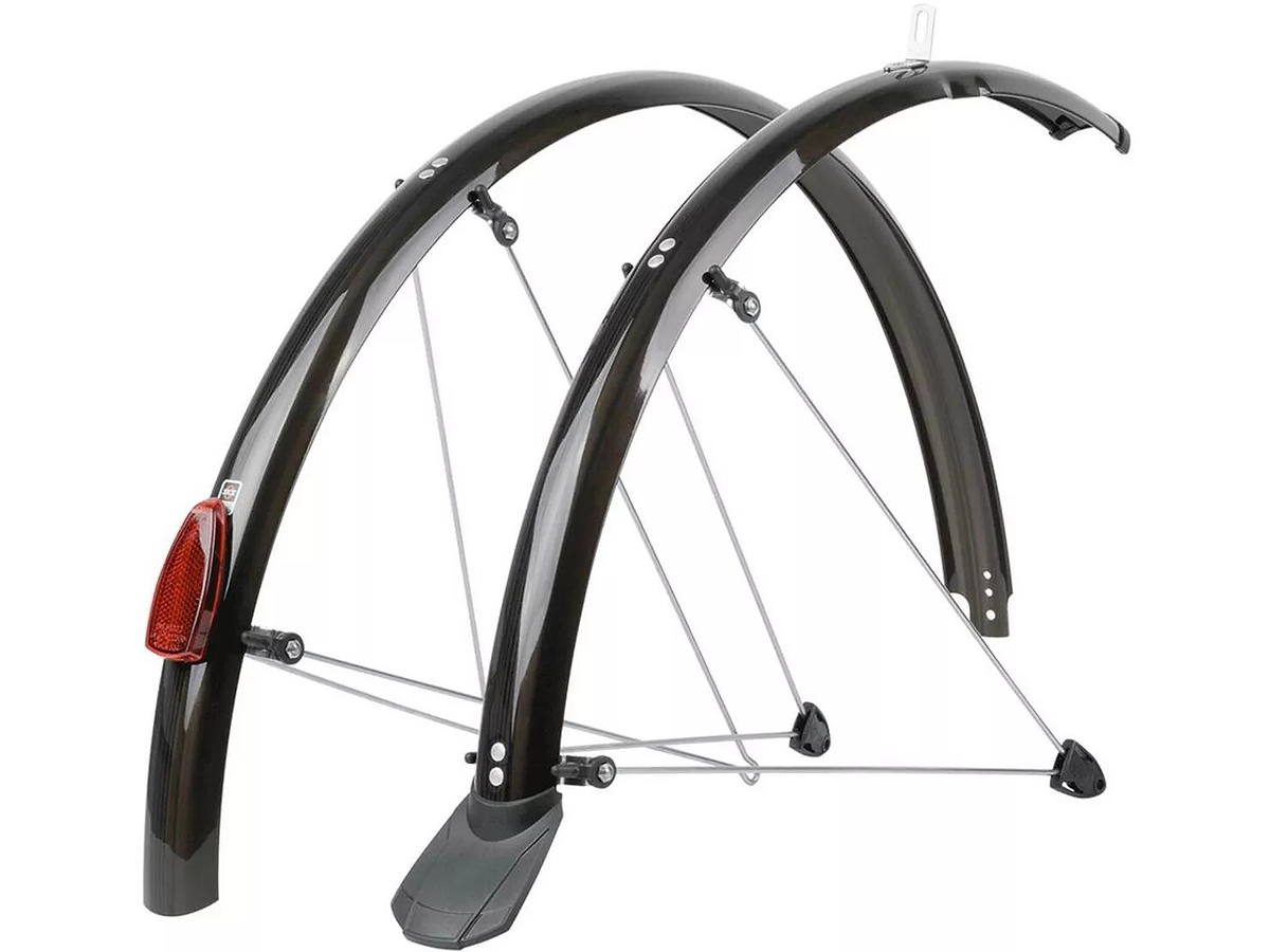 P45 Mudguards with Mudflap - Black