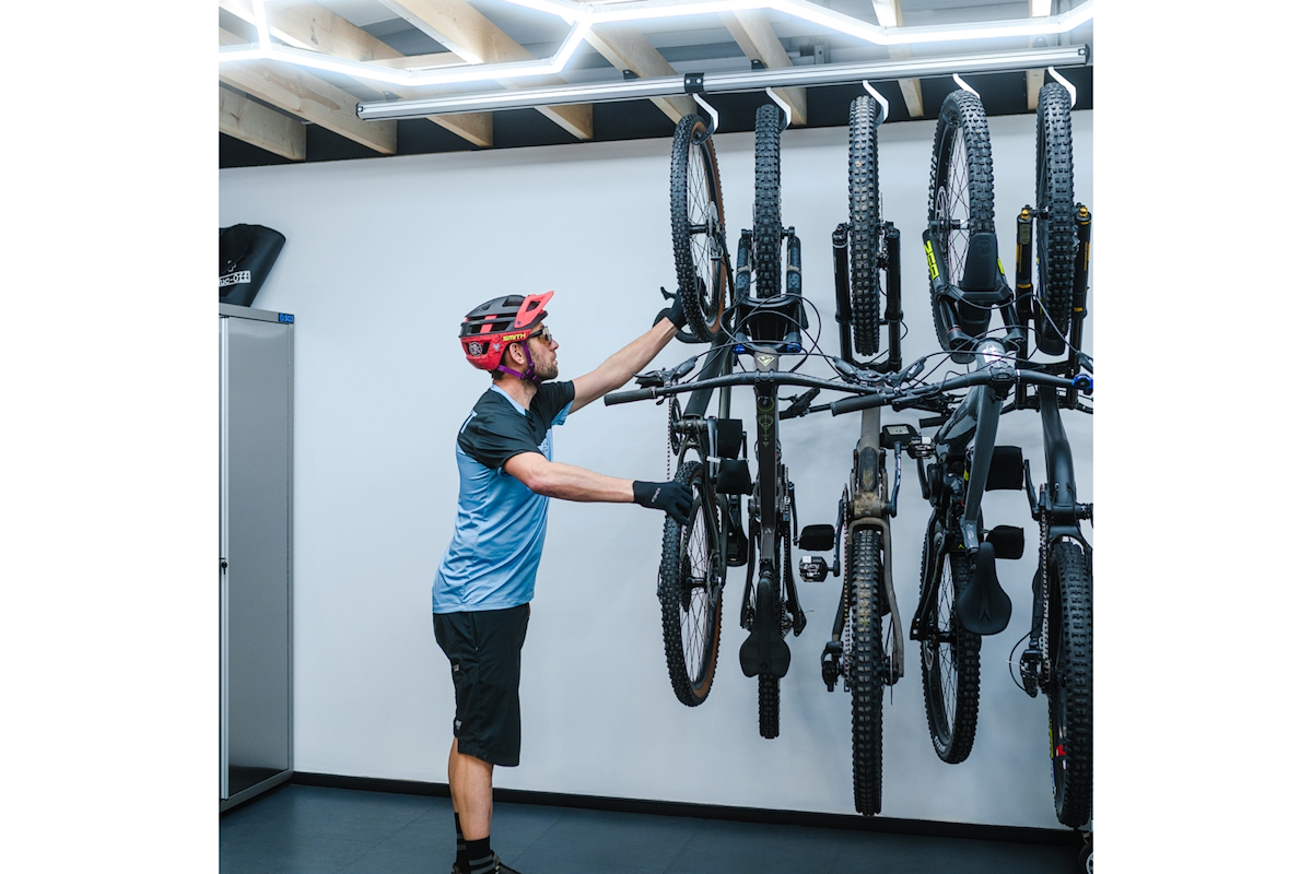 SpaceRail Ceiling Mounted 4-Bike Rack