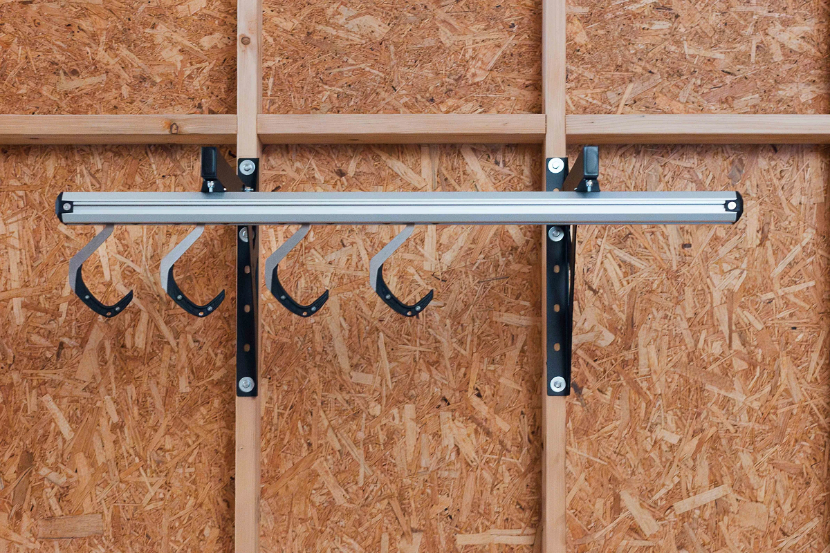 SpaceRail Wall-Mounted 4-Bike Rack
