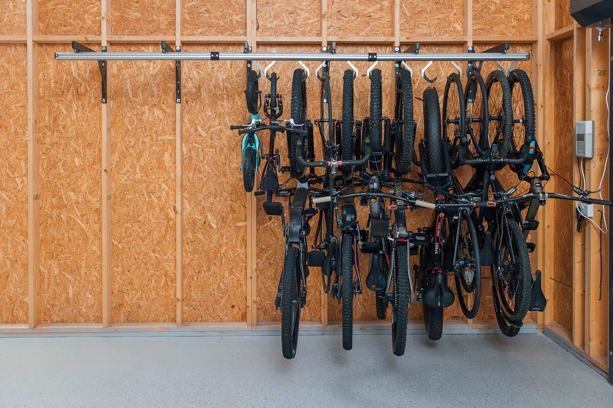SpaceRail Wall-Mounted 4-Bike Rack