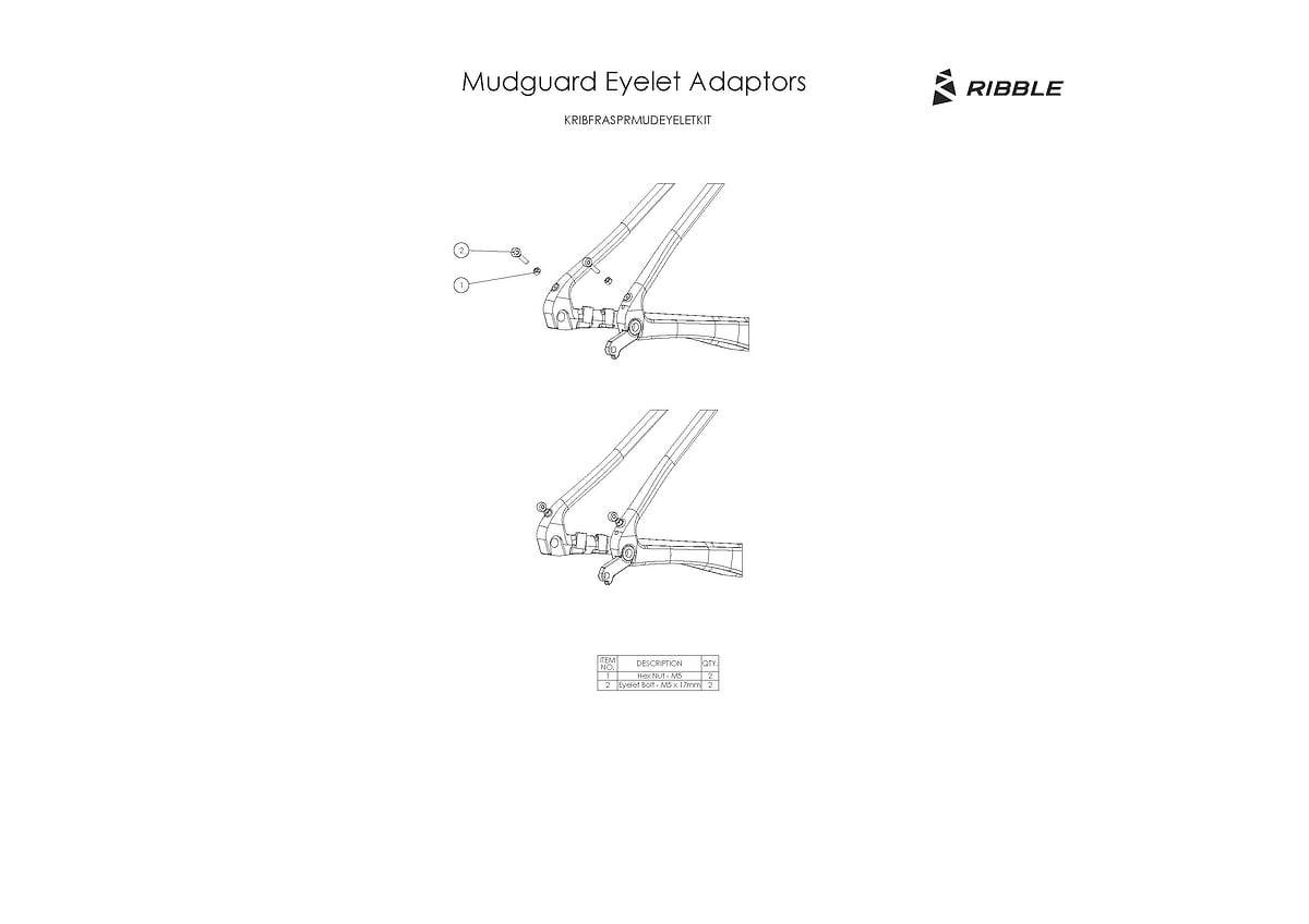 Mudguard Eyelet Adaptors