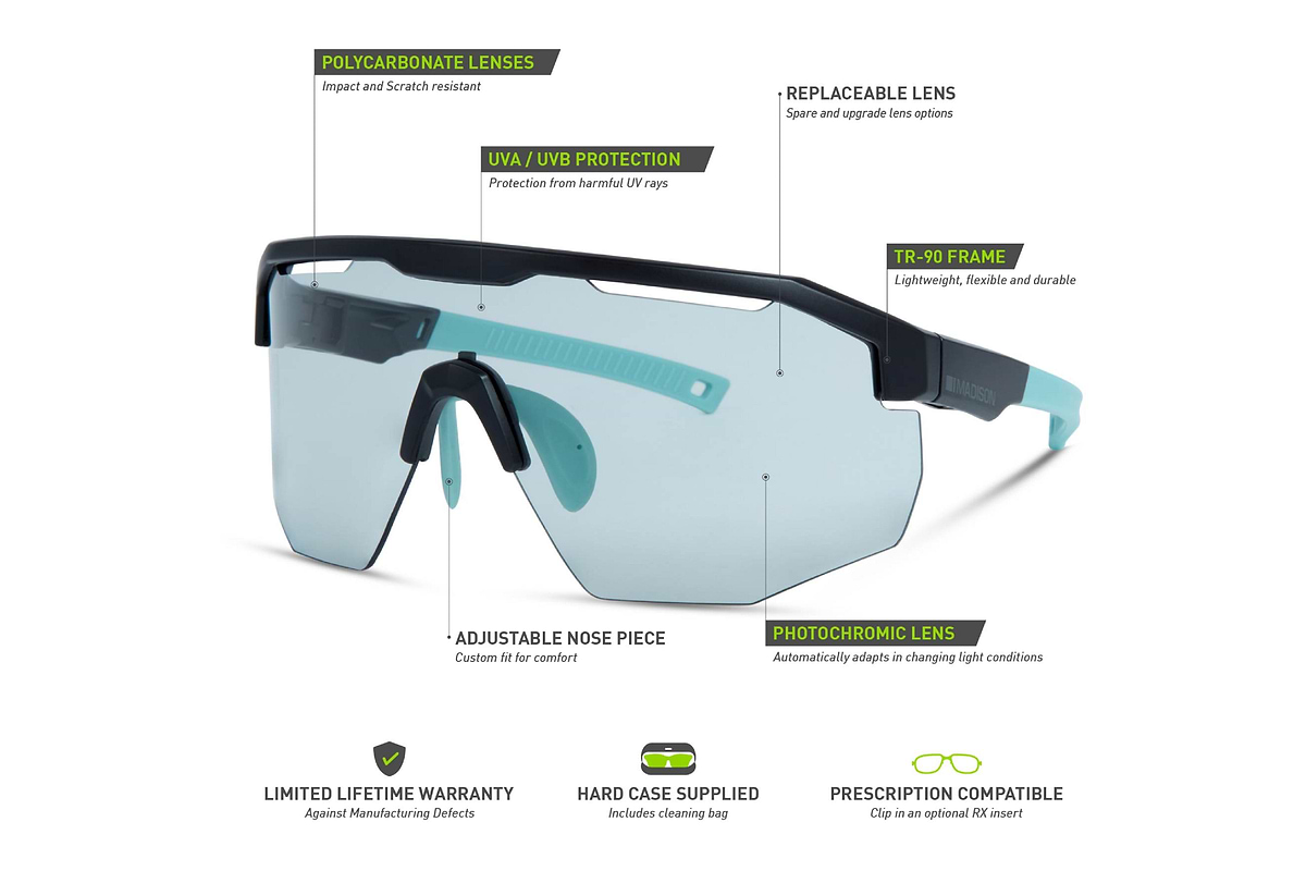 Cipher Matt Black Sunglasses Photochromic
