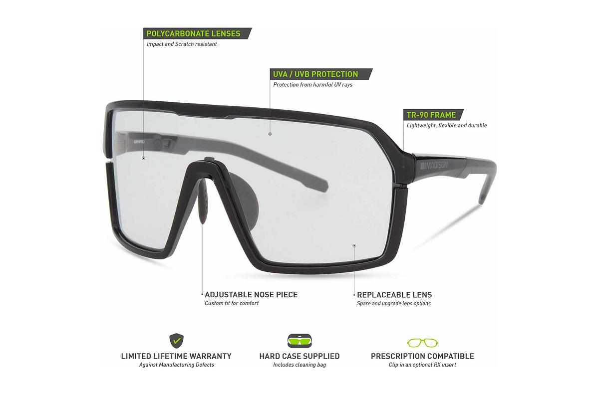 Crypto Gloss Black Sunglasses Clear