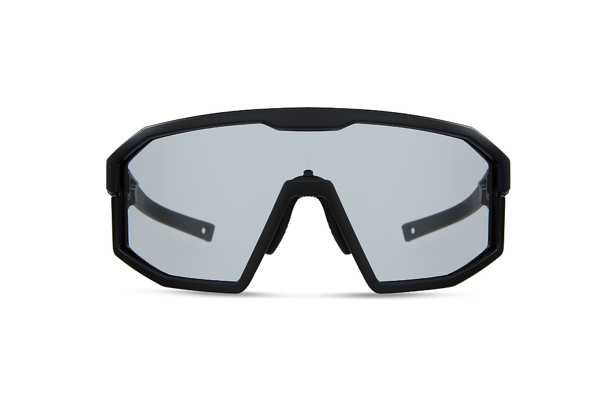 Enigma Matt Black Sunglasses Clear Lens