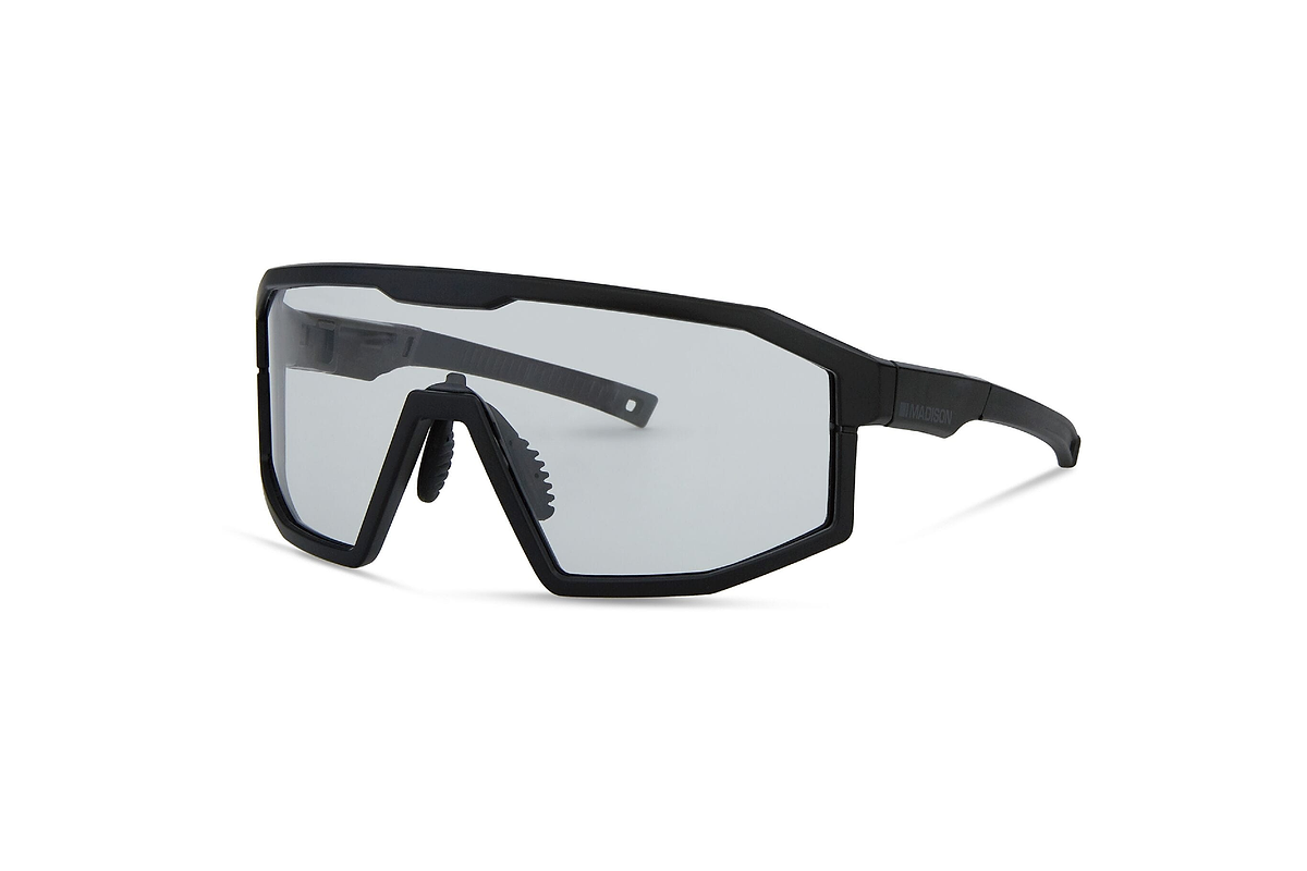 Enigma Matt Black Sunglasses Clear Lens