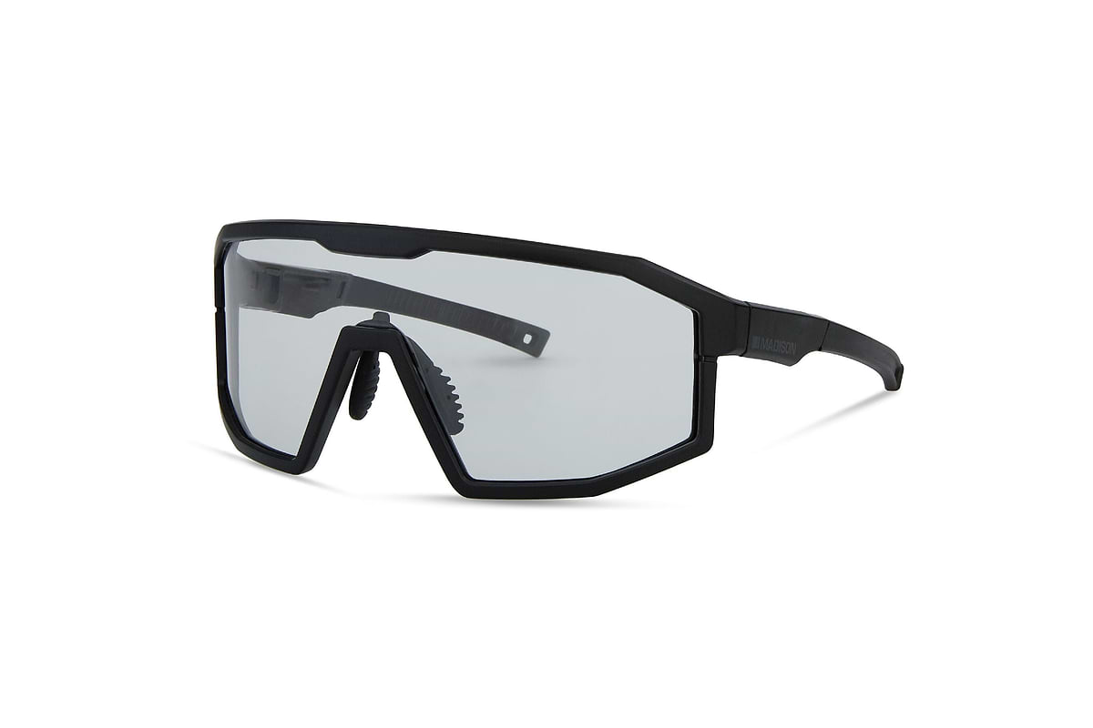 Enigma Matt Black Sunglasses Clear Lens