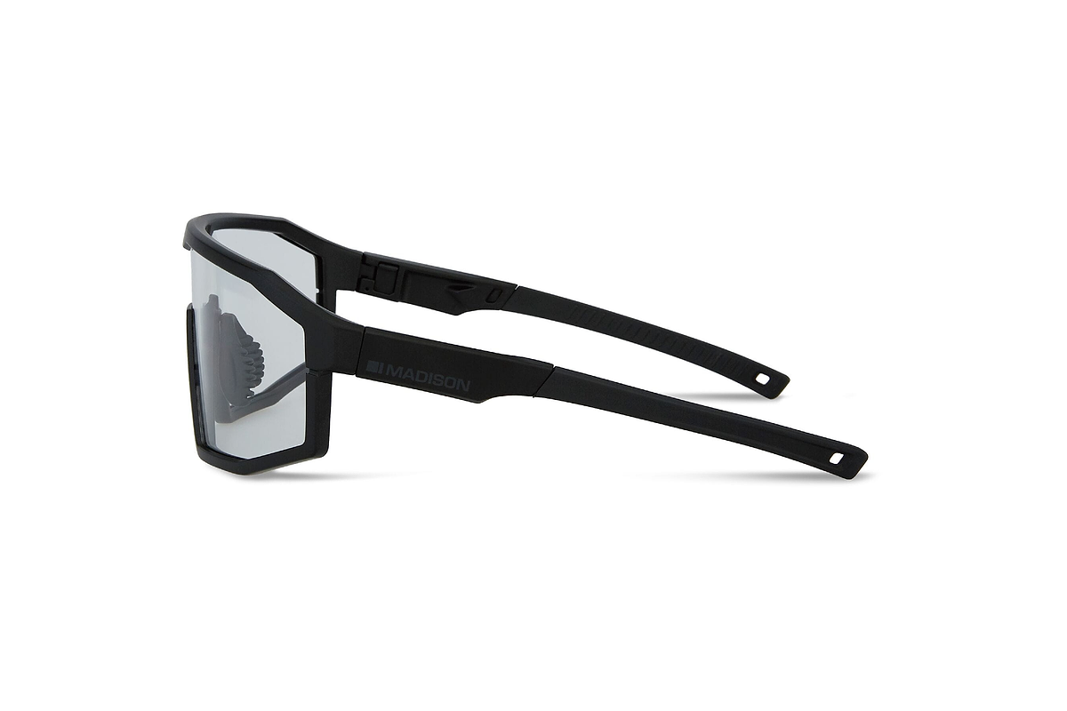 Enigma Matt Black Sunglasses Clear Lens