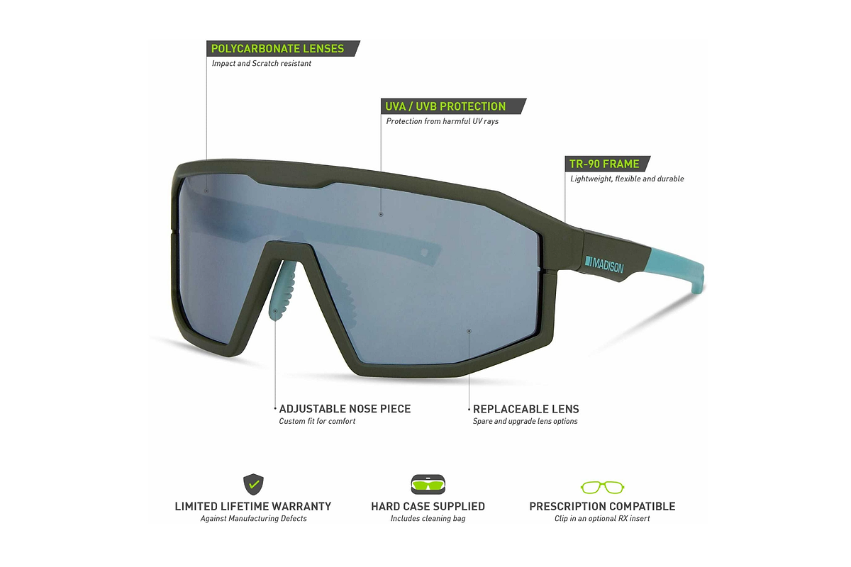 Enigma Matt Olive Sunglasses Smk/Amb/Clr