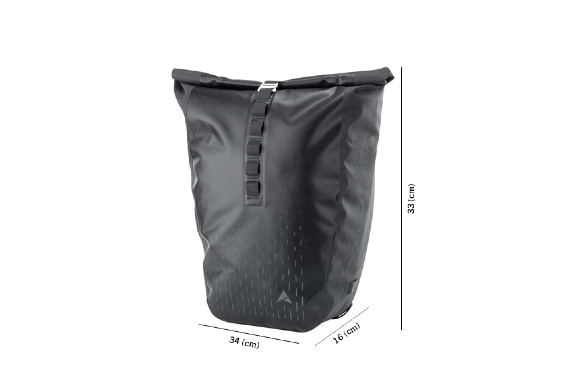 Thunderstorm City Waterproof Cycling Pannier 20L - Black