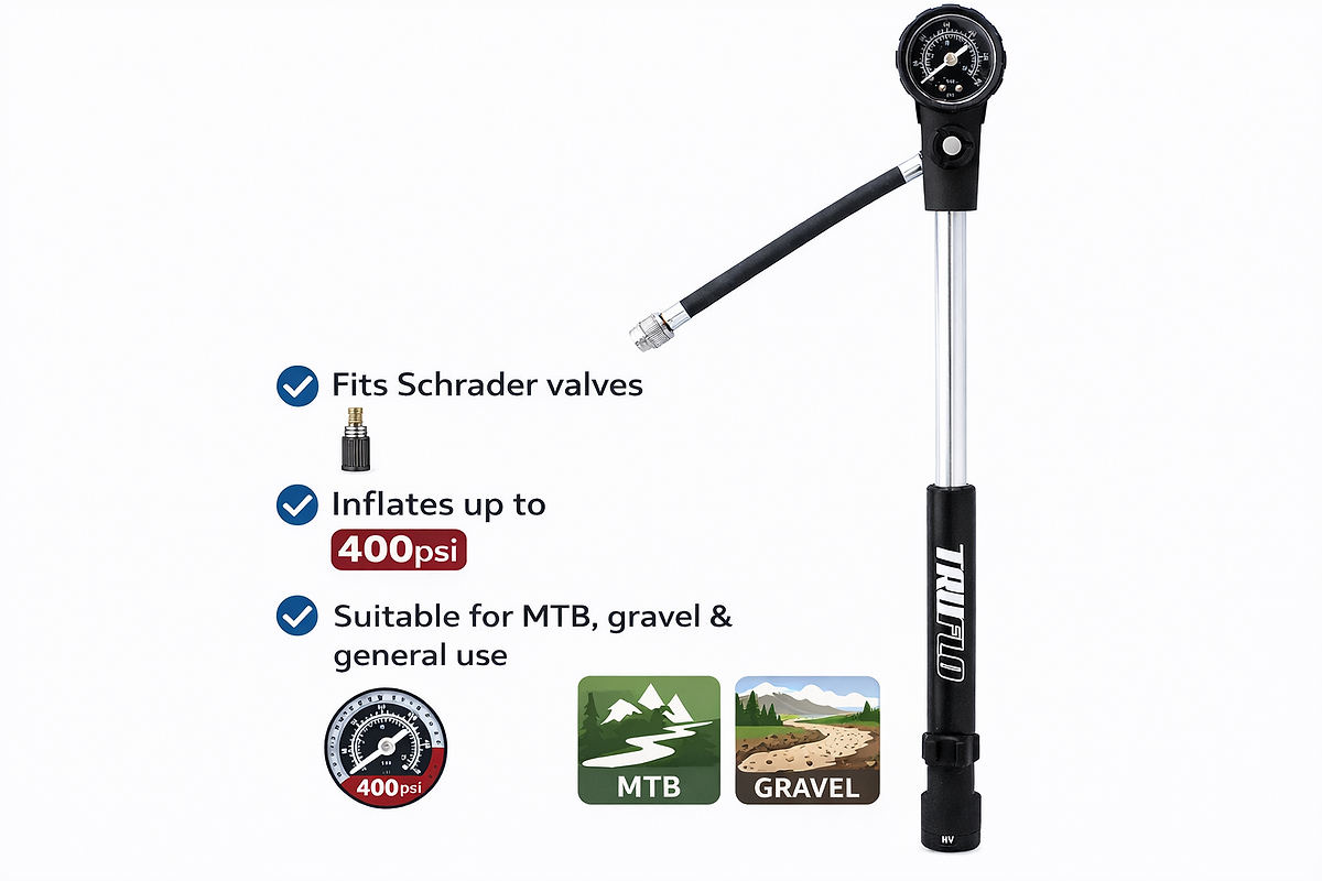 Air Lock Shock Pump with Gauge