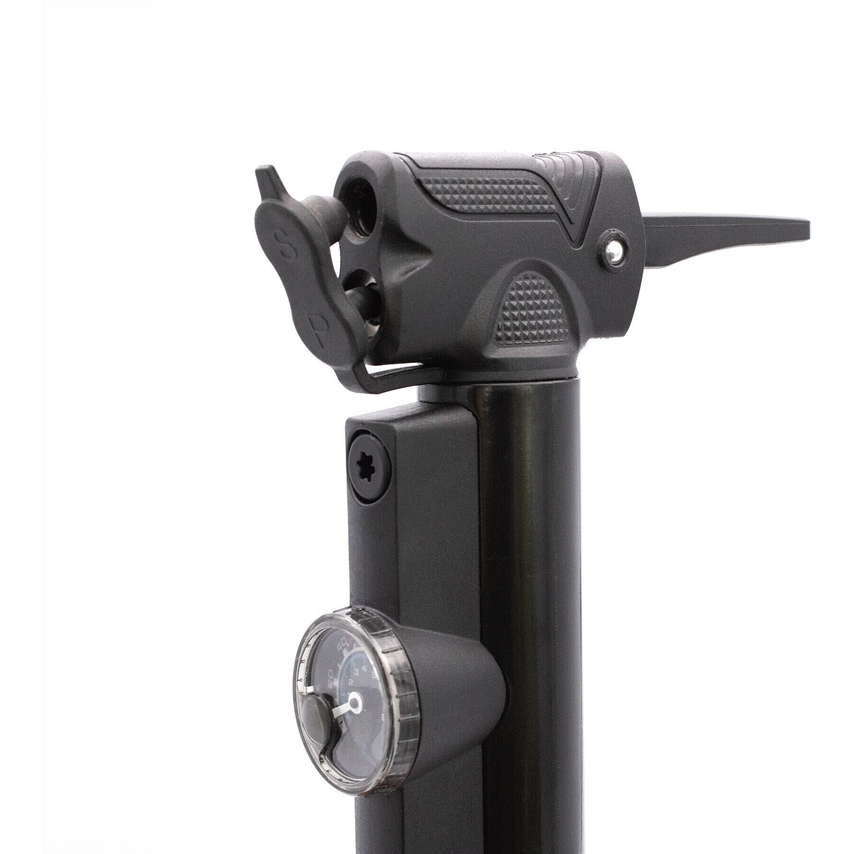 Micro II Mini Pump With Dial Gauge Black