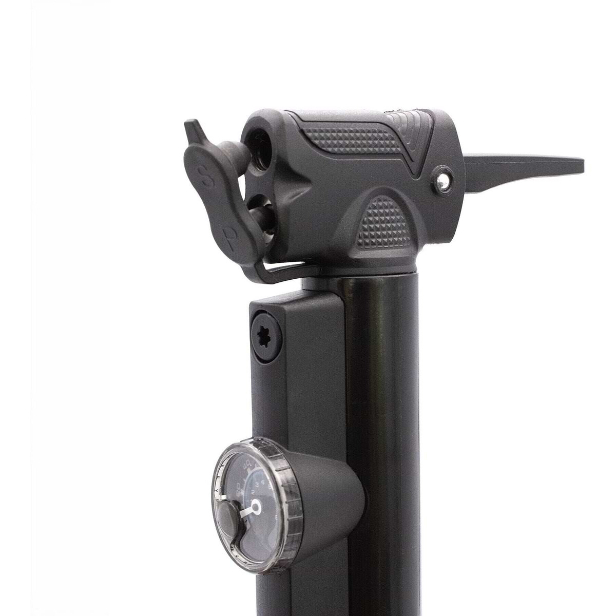 Micro II Mini Pump With Dial Gauge Black