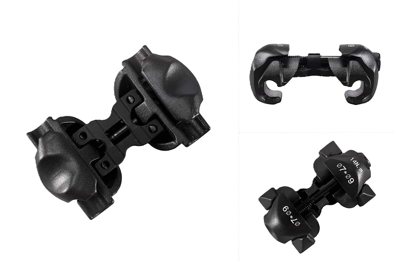 Carbon Rail Saddle Clamp Assembly - 7x9 mm