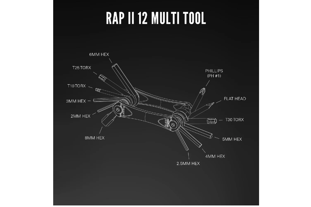Rap II 12 Multi Tool - Black