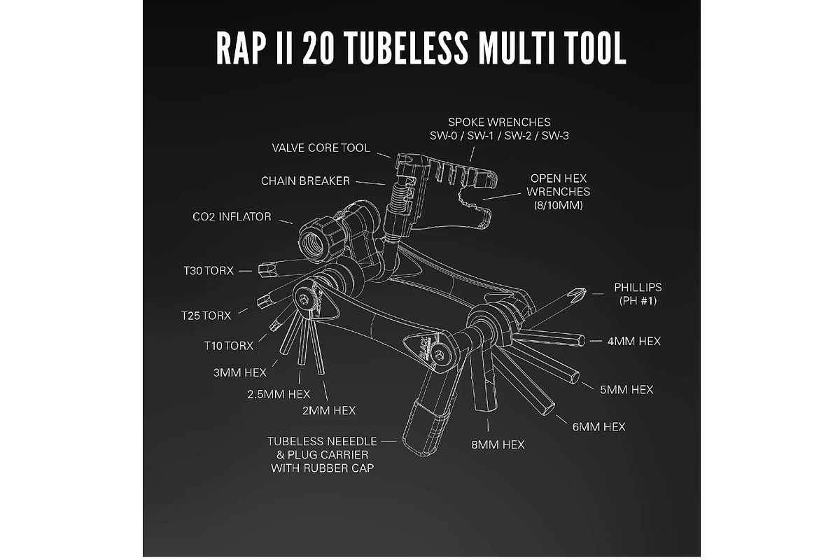 RAP II - 20 Tubeless Multi Tool - Black