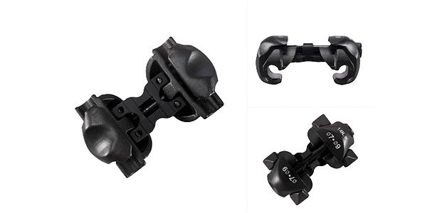 Carbon Rail Saddle Clamp Assembly - 7x9 mm