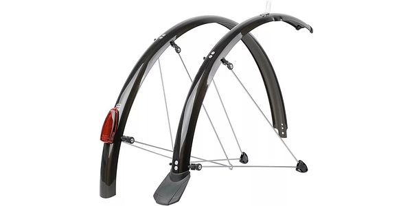 P45 Mudguards with Mudflap - Black