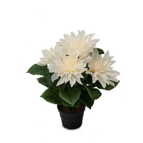 Kunstig hvid dahlia