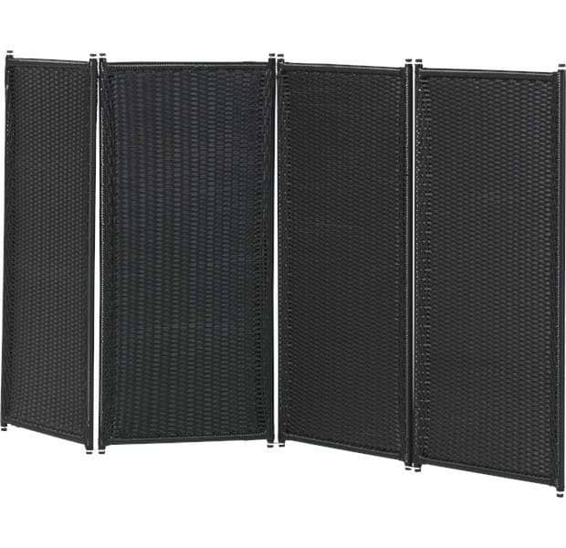 Foldevæg polyrattan flet