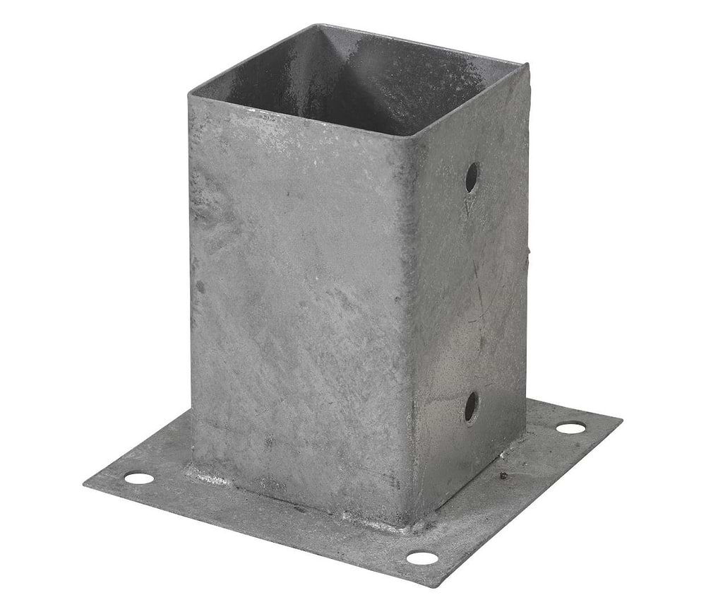 Cubic stolpefod varmegalvaniseret