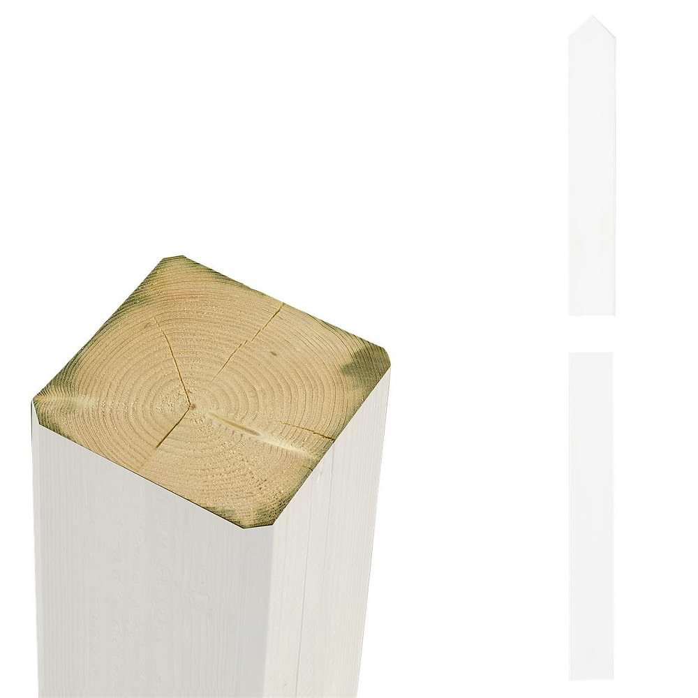 Stolpe 207 cm hvid