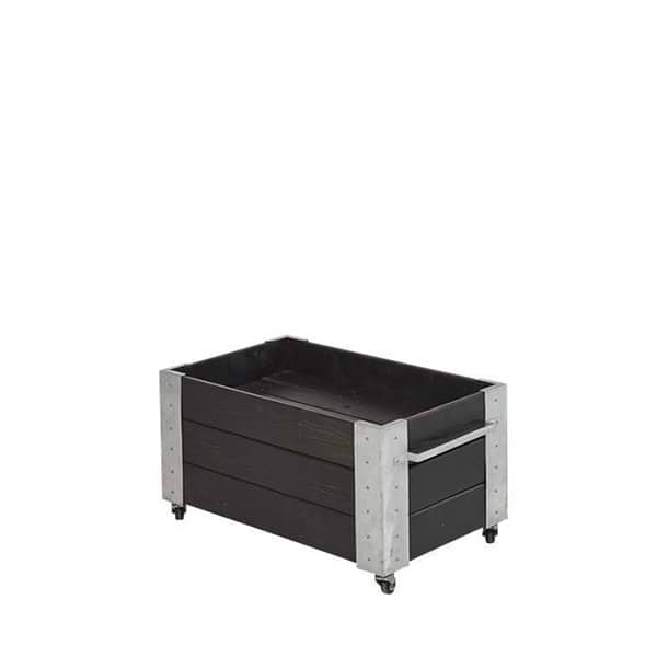 Cubic Blomsterkasse sort