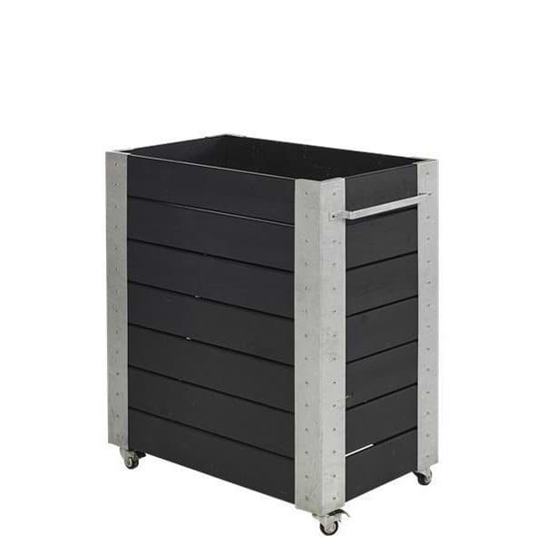 Cubic Blomsterkasse sort
