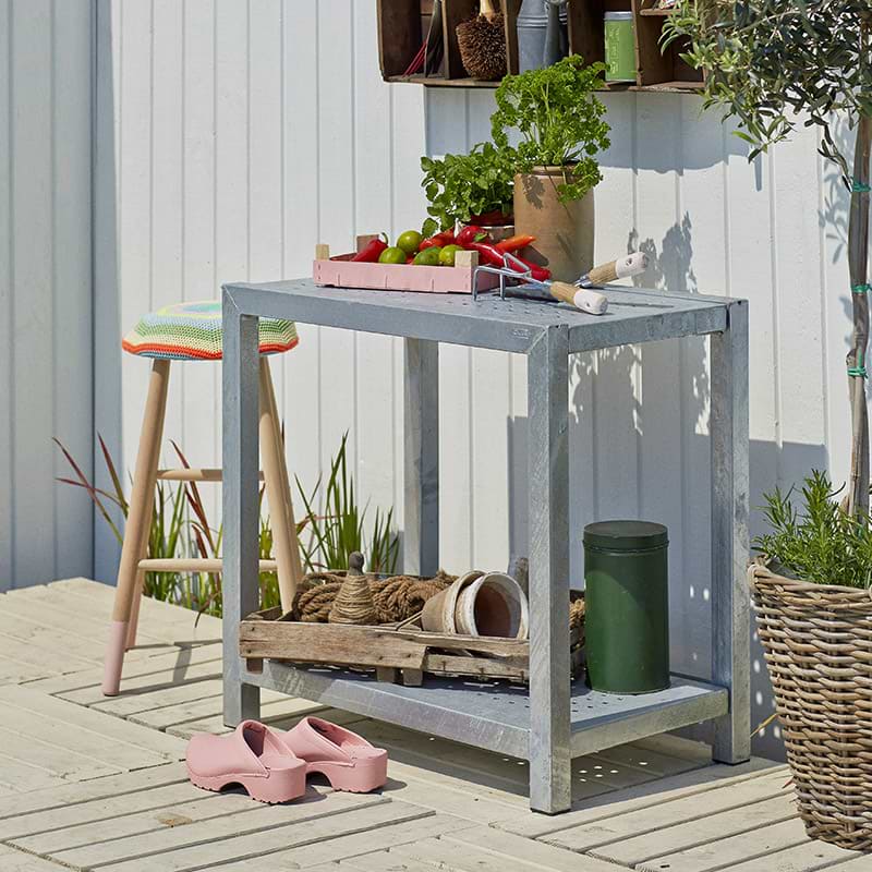 Anretterbord i stål 77 cm