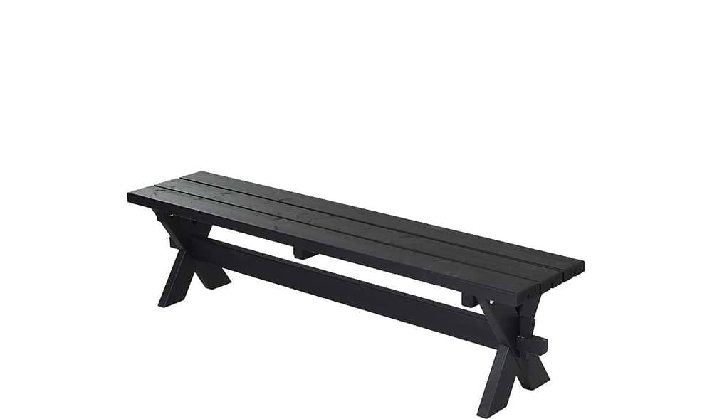 Nostalgi Plankebænk sort