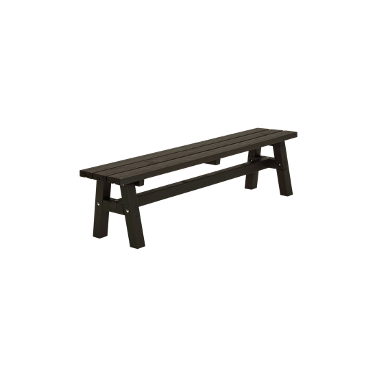 Plankebænk sort
