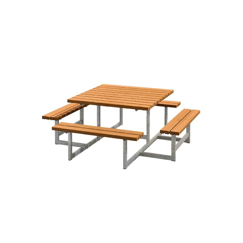 Picnic bord/ bænkesæt - 200 cm - Teak