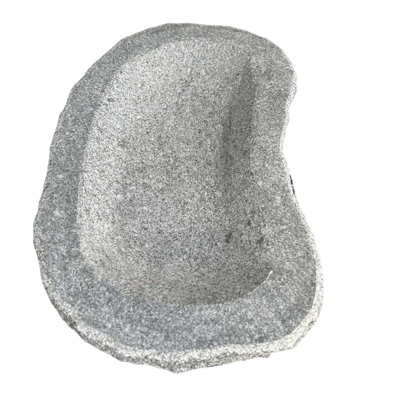 Grå granit fuglebad