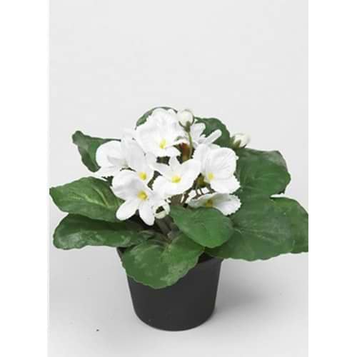 kunstig plante med hvide blomster
