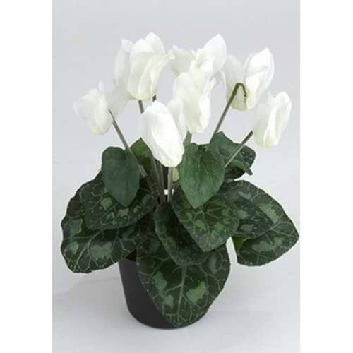 kunstig plante med hvide blomster