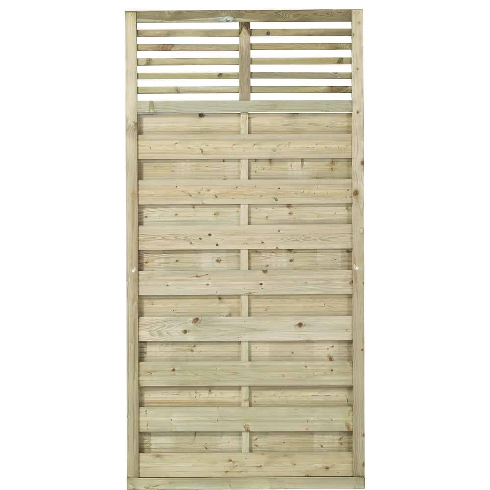 Flot trykimprægneret hegn med espalier fra PLUS