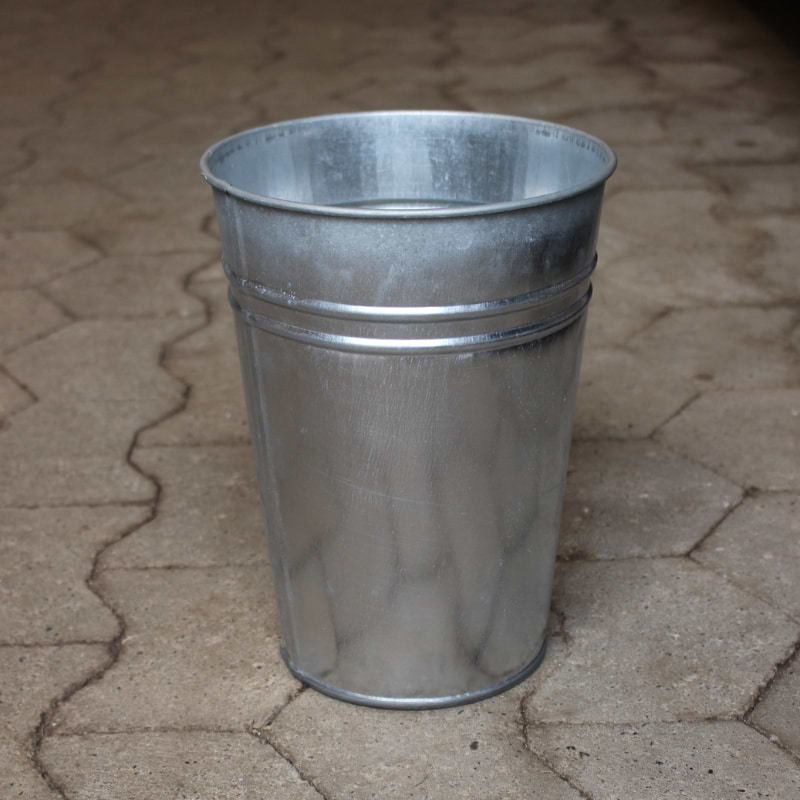 zink plantevase 30 cm